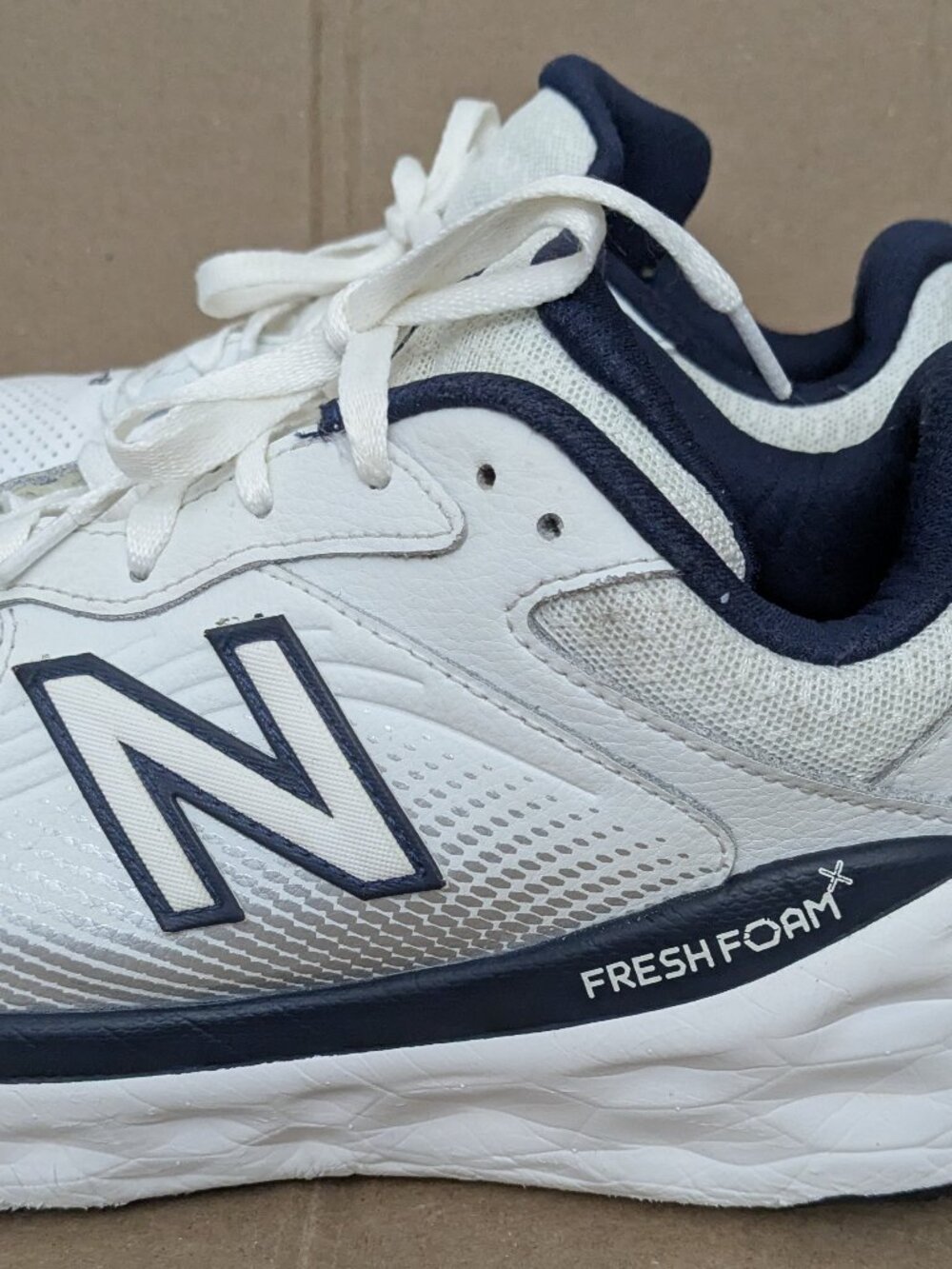 New Balance Fresh Foam X 840 White Team Navy Men's 9.5 Running Shoes MW840FW1 - Picture 7 of 13